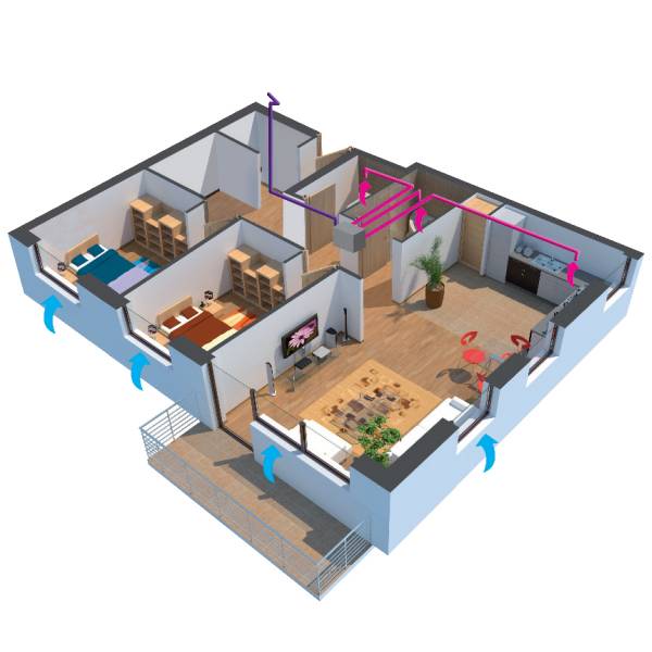 INSTALLATION D'UNE VENTILATION SIMPLE-FLUX A VALMONT